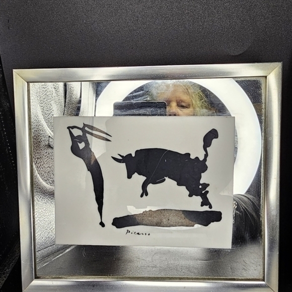 Vintage mirror art with signed Picasso serigraphs on tiles - Picture 11 of 14